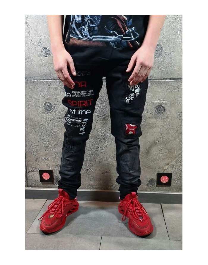 SPODNIE JEANSOWE MŁODZIEŻOWE