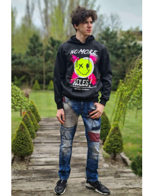 CZARNA BLUZA MĘSKA WKŁADANA SPEDBOY WJ1598m