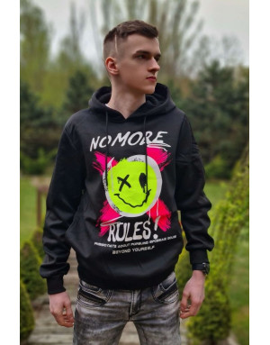 CZARNA BLUZA MĘSKA WKŁADANA SPEDBOY WJ1598m