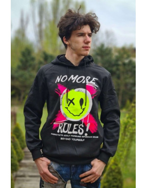 CZARNA BLUZA MĘSKA WKŁADANA SPEDBOY WJ1598m