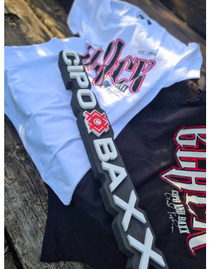 BIAŁY T-SHIRT MĘSKI BAWEŁNA NAPISY SPEDBOY CT617