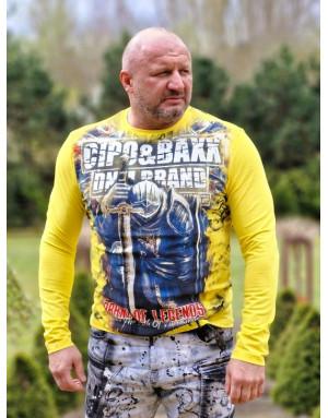 BIAŁA KOSZULKA MĘSKA BAWEŁNA RYCERZ DŻETY LONGSLEEVE SPEDBOY  CL452