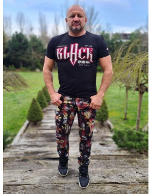 CZARNY T-SHIRT MĘSKI BAWEŁNA NAPISY SPEDBOY CT617