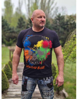 CZARNY T-SHIRT MĘSKI CZASZKA DŻETY SPEDBOY CT672