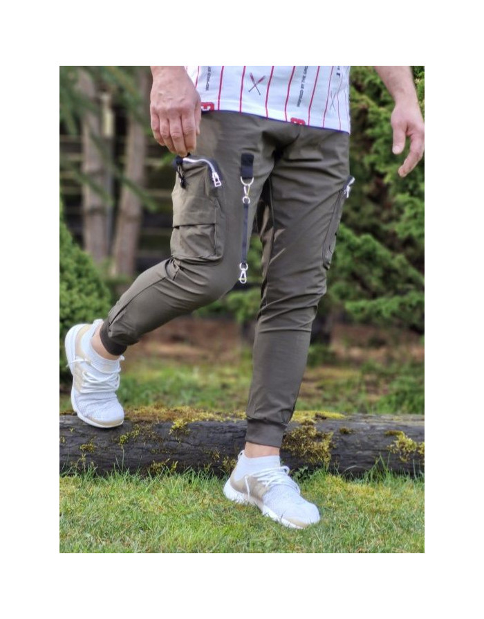 KHAKI SPODNIE DRESOWE MĘSKIE BOJÓWKI SPEDBOY 9980