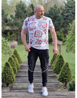 CZARNE SPODNIE MĘSKIE JEANS JOGGERY SPEDBOY 6866