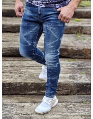 GRANATOWE SPODNIE MĘSKIE JEANS SPEDBOY 2288