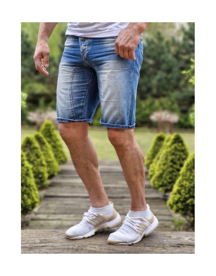 GRNATOWE SPODENKI MĘSKIE JEANSOWE SPEDBOY 9061