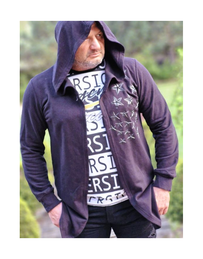 CZARNA BLUZA MĘSKA Z KAPTUREM SPEDBOY 1713