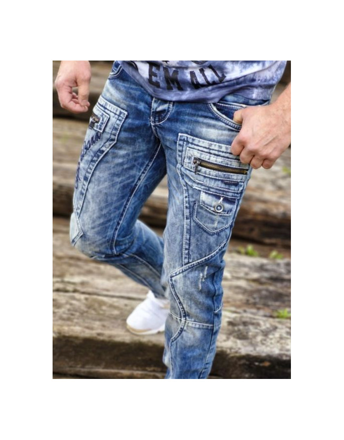 NIEBIESKIE SPODNIE MŁODZIEŻOWE JEANS SPEDBOY CD178