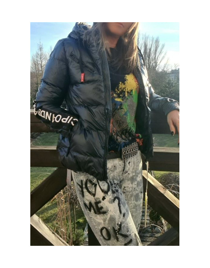 GRANATOWA KURTKA JESIENNO ZIMOWA SPEDBOY WM109