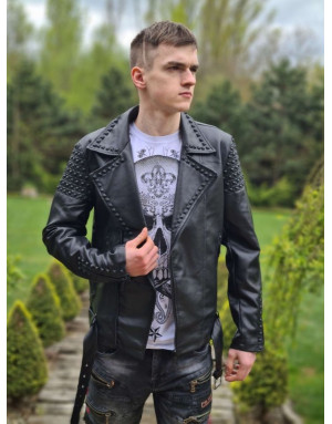 KURTKA MŁODZIEŻOWA SKÓRA EKOLOGICZNA 8902-1